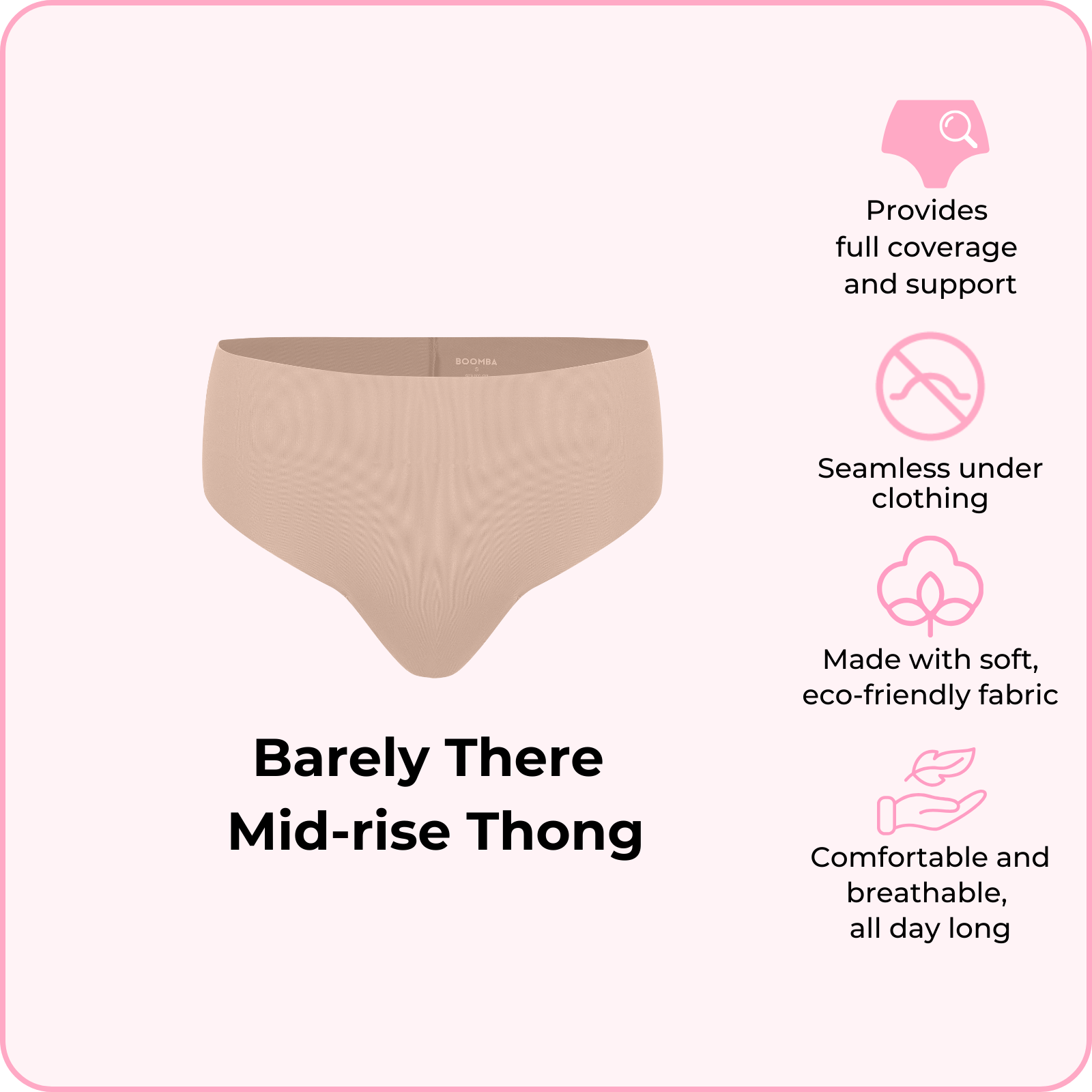 Barely There Mid-rise Thong